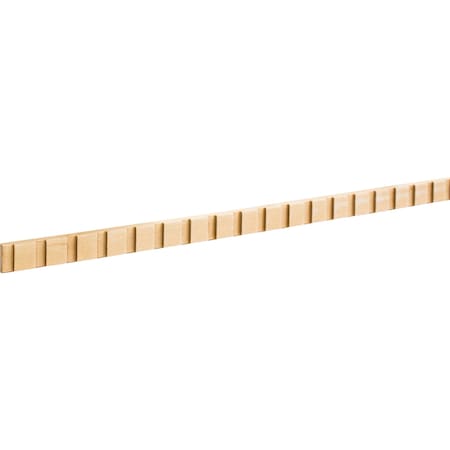 Hardware Resources Oak, 96" L, 5/8" H, Unfinished DEN18OK